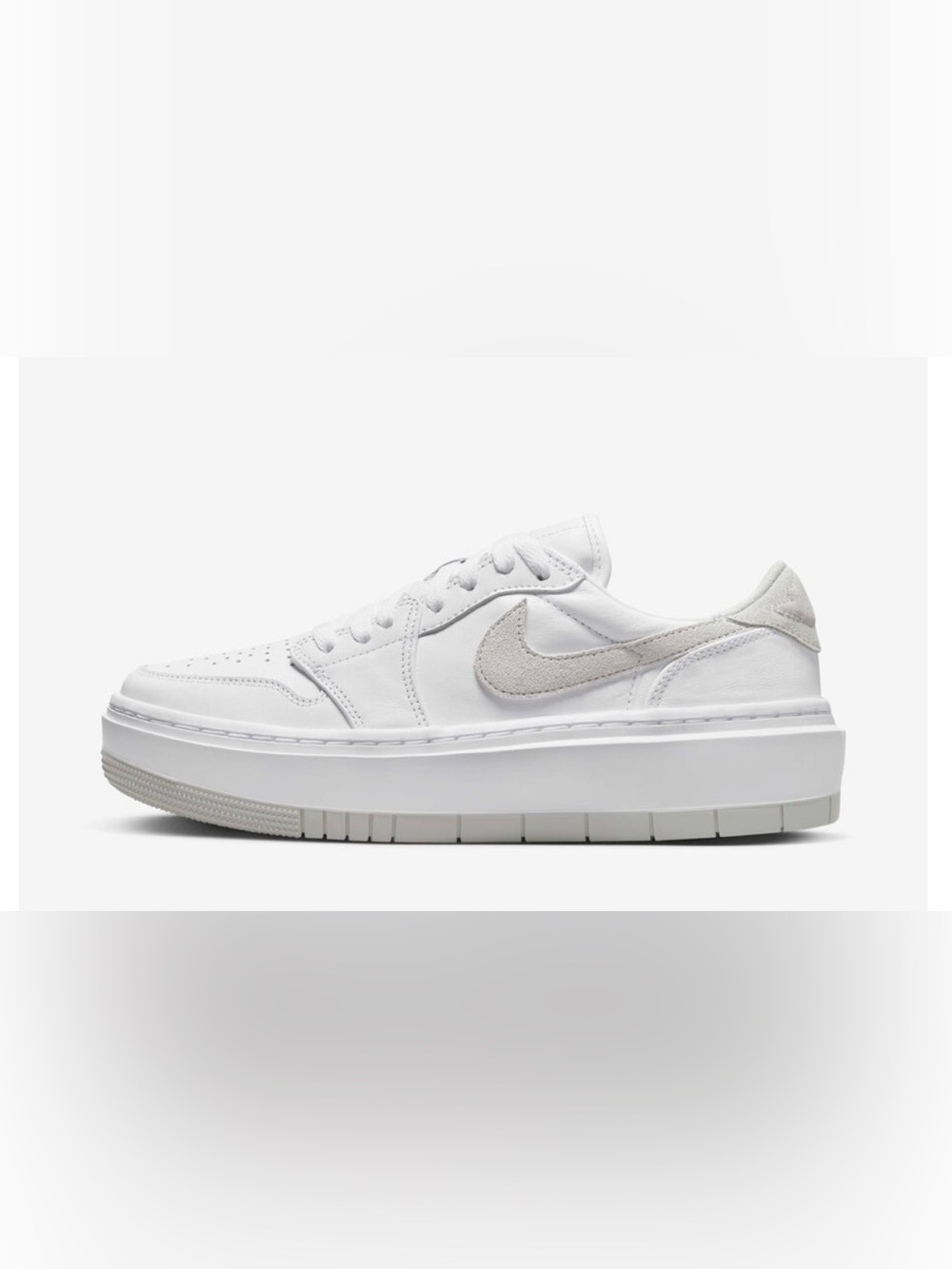 Nike Air Jordan 1 Elevate Low Wolf Grey White Sneakers DH7004-100 Women's 10